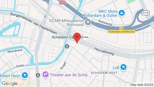 Kantorruimte for rent i Schiedam - kort over placeringen