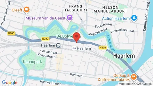 Kantorruimte for rent i Haarlem - kort over placeringen