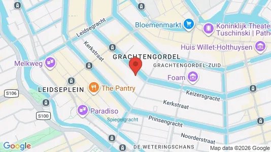 Kantorruimte for rent i Amsterdam Centrum - kort over placeringen
