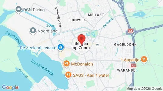 Horeca panden for sale i Bergen op Zoom - kort over placeringen