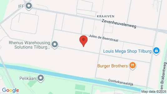 Bedrijfsruimtes for rent i Tilburg - kort over placeringen