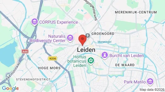 Kantorruimte for rent i Leiden - kort over placeringen