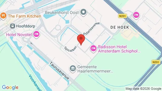 Garages for rent i Haarlemmermeer - kort over placeringen