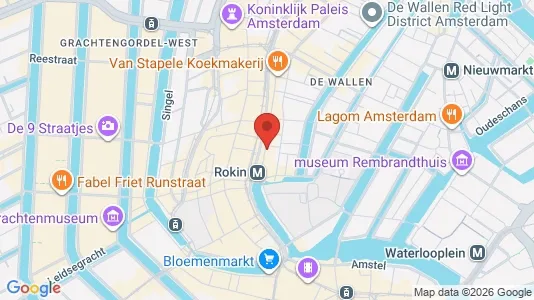 Kantorruimte for rent i Amsterdam Centrum - kort over placeringen