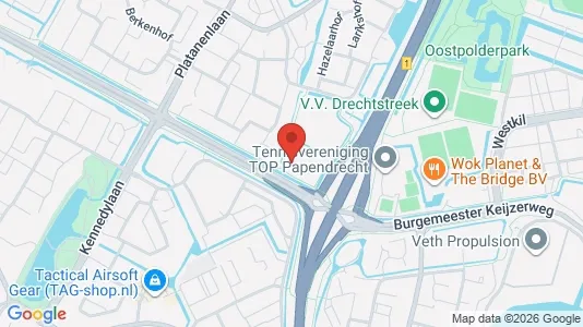 Kantorruimte for rent i Papendrecht - kort over placeringen