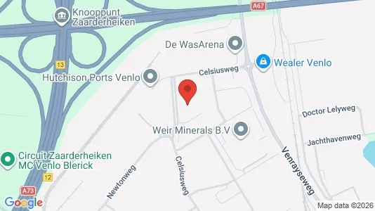 Kantorruimte for rent i Venlo - kort over placeringen