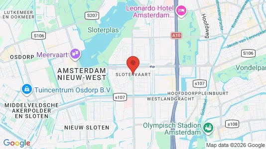 Kantorruimte for rent i Amsterdam Slotervaart - kort over placeringen