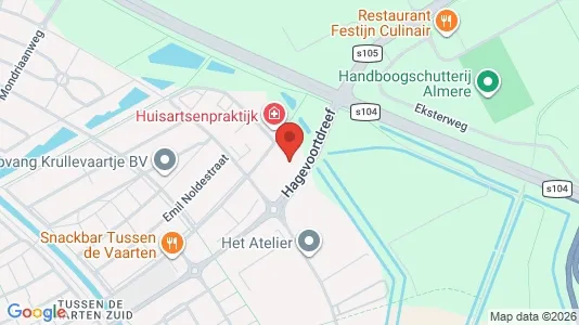 Kantorruimte for rent i Almere - kort over placeringen