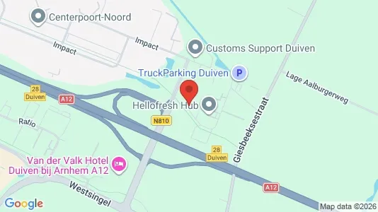 Kantorruimte for rent i Duiven - kort over placeringen