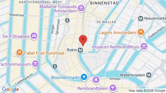 Bedrijfsruimtes for rent i Amsterdam Centrum - kort over placeringen