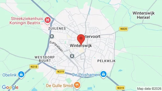 Winkels for rent i Winterswijk - kort over placeringen