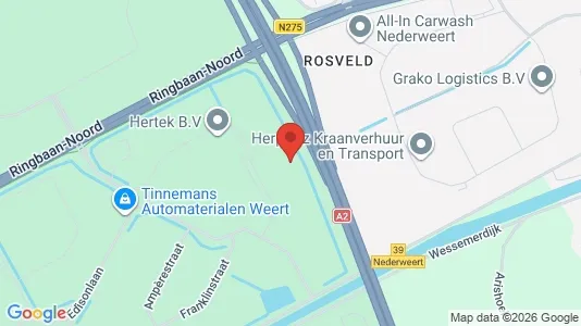 Bedrijfsruimtes for rent i Weert - kort over placeringen