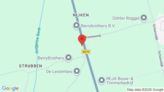 Bedrijfsruimtes for rent i Leudal - kort over placeringen