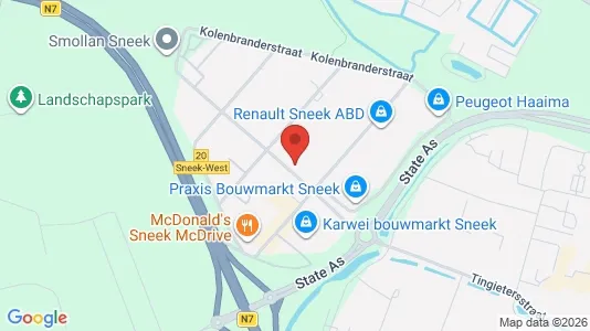 Bedrijfsruimtes for rent i Súdwest-Fryslân - kort over placeringen