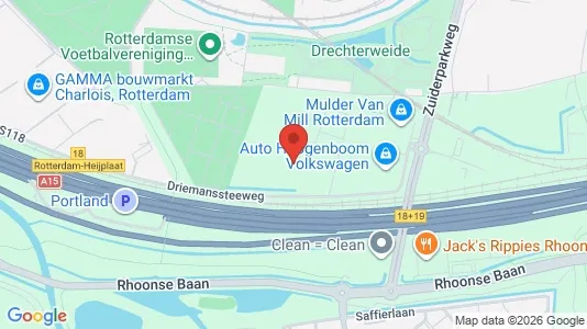 Bedrijfsruimtes for rent i Rotterdam Charlois - kort over placeringen