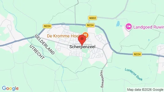 Garages for rent i Scherpenzeel - kort over placeringen