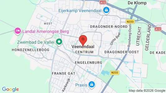 Horeca panden for rent i Veenendaal - kort over placeringen