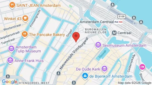 Kantorruimte for rent i Amsterdam Centrum - kort over placeringen