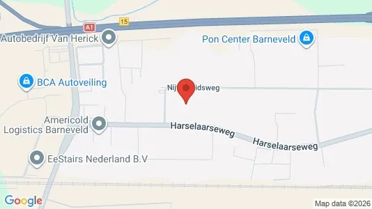 Bedrijfsruimtes for rent i Barneveld - kort over placeringen