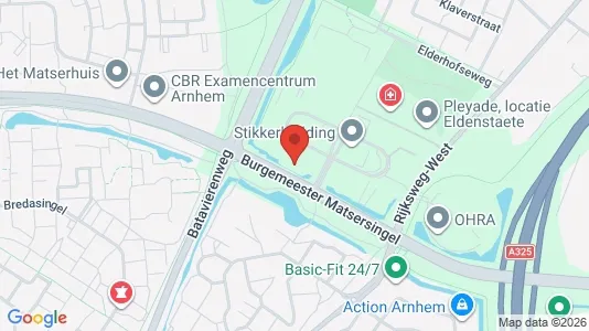 Kantorruimte for rent i Arnhem - kort over placeringen
