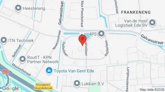 Kantorruimte for rent i Ede - kort over placeringen