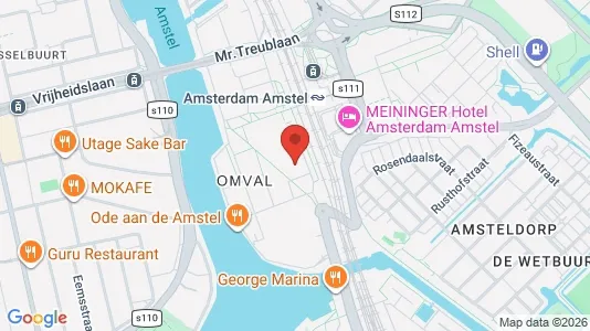 Kantorruimte for rent i Amsterdam Oost-Watergraafsmeer - kort over placeringen