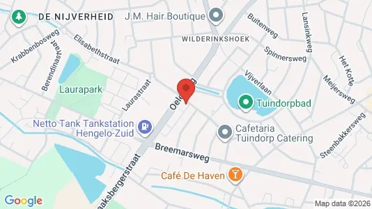 Kantorruimte for rent i Hengelo - kort over placeringen