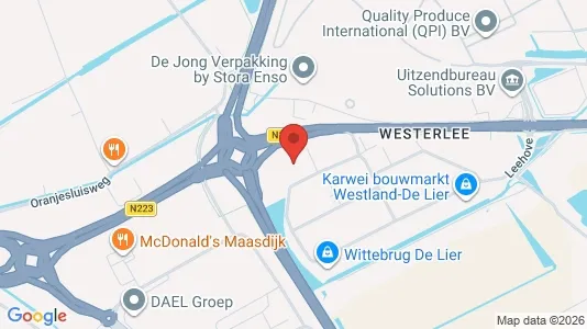 Kantorruimte for rent i Westland - kort over placeringen