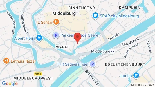 Kantorruimte for rent i Middelburg - kort over placeringen