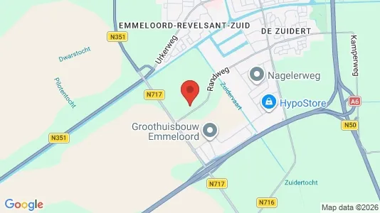 Winkels for rent i Noordoostpolder - kort over placeringen