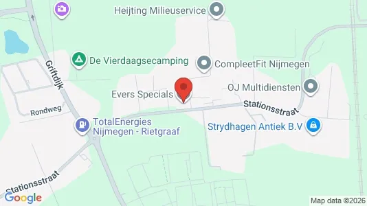 Kantorruimte for rent i Nijmegen - kort over placeringen