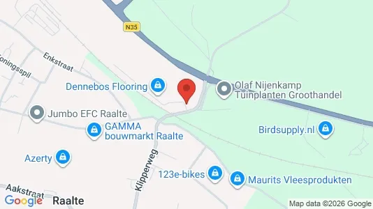 Bedrijfsruimtes for rent i Raalte - kort over placeringen