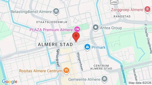Kantorruimte for rent i Almere - kort over placeringen