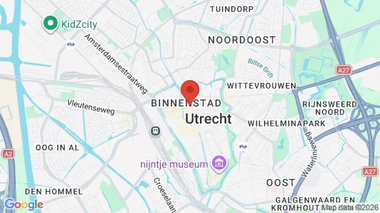 Horeca panden for rent i Utrecht Binnenstad - kort over placeringen