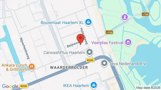 Kantorruimte for rent i Haarlem - kort over placeringen