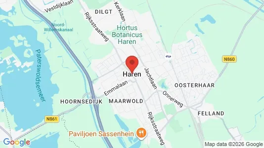 Kantorruimte for rent i Haren - kort over placeringen