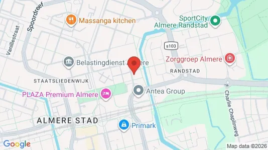 Kantorruimte for rent i Almere - kort over placeringen
