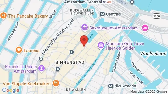 Kantorruimte for rent i Amsterdam Centrum - kort over placeringen