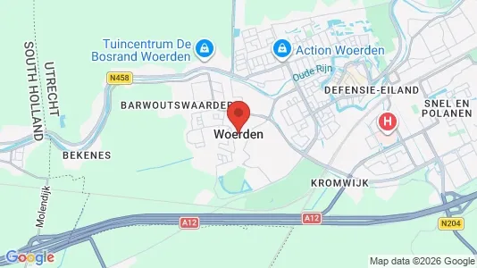Horeca panden for rent i Woerden - kort over placeringen