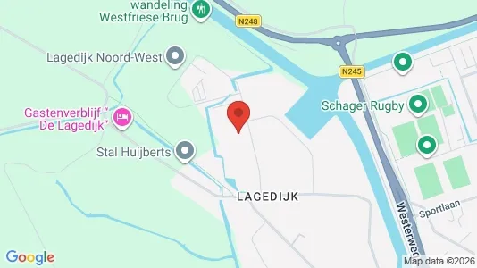 Bedrijfsruimtes for rent i Schagen - kort over placeringen