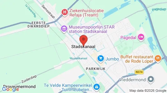 Bedrijfsruimtes for rent i Stadskanaal - kort over placeringen