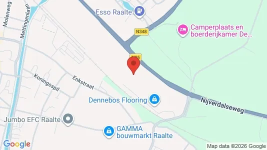 Bedrijfsruimtes for sale i Raalte - kort over placeringen