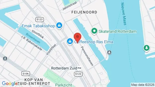 Grond for rent i Rotterdam Feijenoord - kort over placeringen