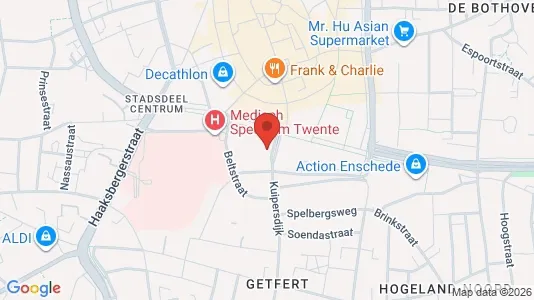 Bedrijfsruimtes for rent i Enschede - kort over placeringen