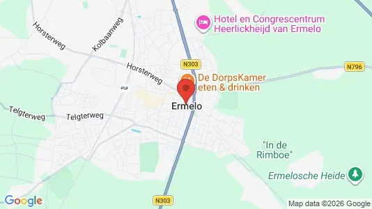 Bedrijfsruimtes for rent i Ermelo - kort over placeringen