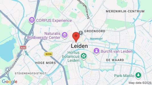 Producties for rent i Leiden - kort over placeringen