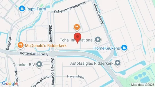 Bedrijfsruimtes for rent i Ridderkerk - kort over placeringen