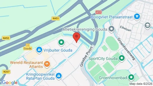 Kantorruimte for rent i Gouda - kort over placeringen