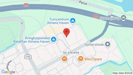 Bedrijfsruimtes for rent i Almere - kort over placeringen