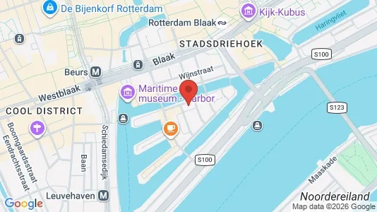 Kantorruimte for rent i Rotterdam Centrum - kort over placeringen